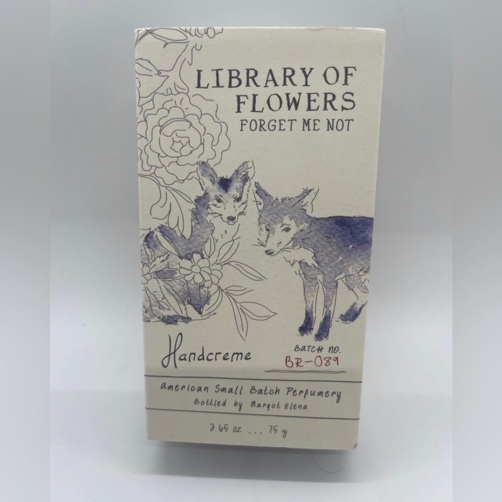LIBRARY OF FLOWERS Forget Me Not Handcreme 2.65oz/75g Full Size New In Box